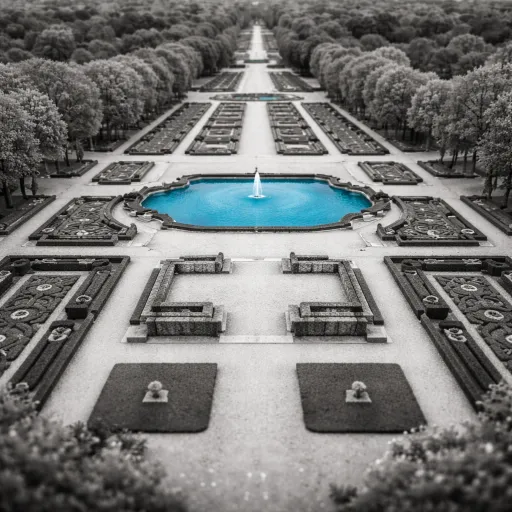 Domaine de Saint-Cloud : le château disparu et le parc de Le Nôtre au printemps