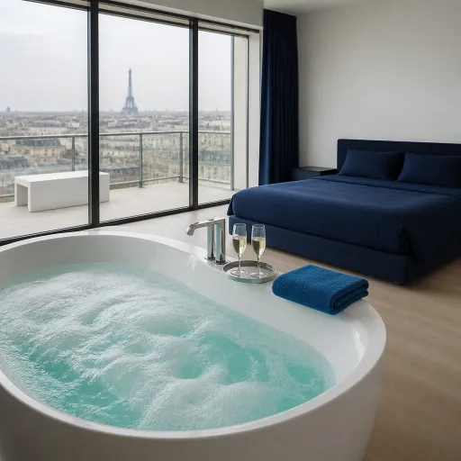 Séjour romantique en Île de France : choisir une chambre d’hôtel à Paris avec jacuzzi pour un week-end d’exception